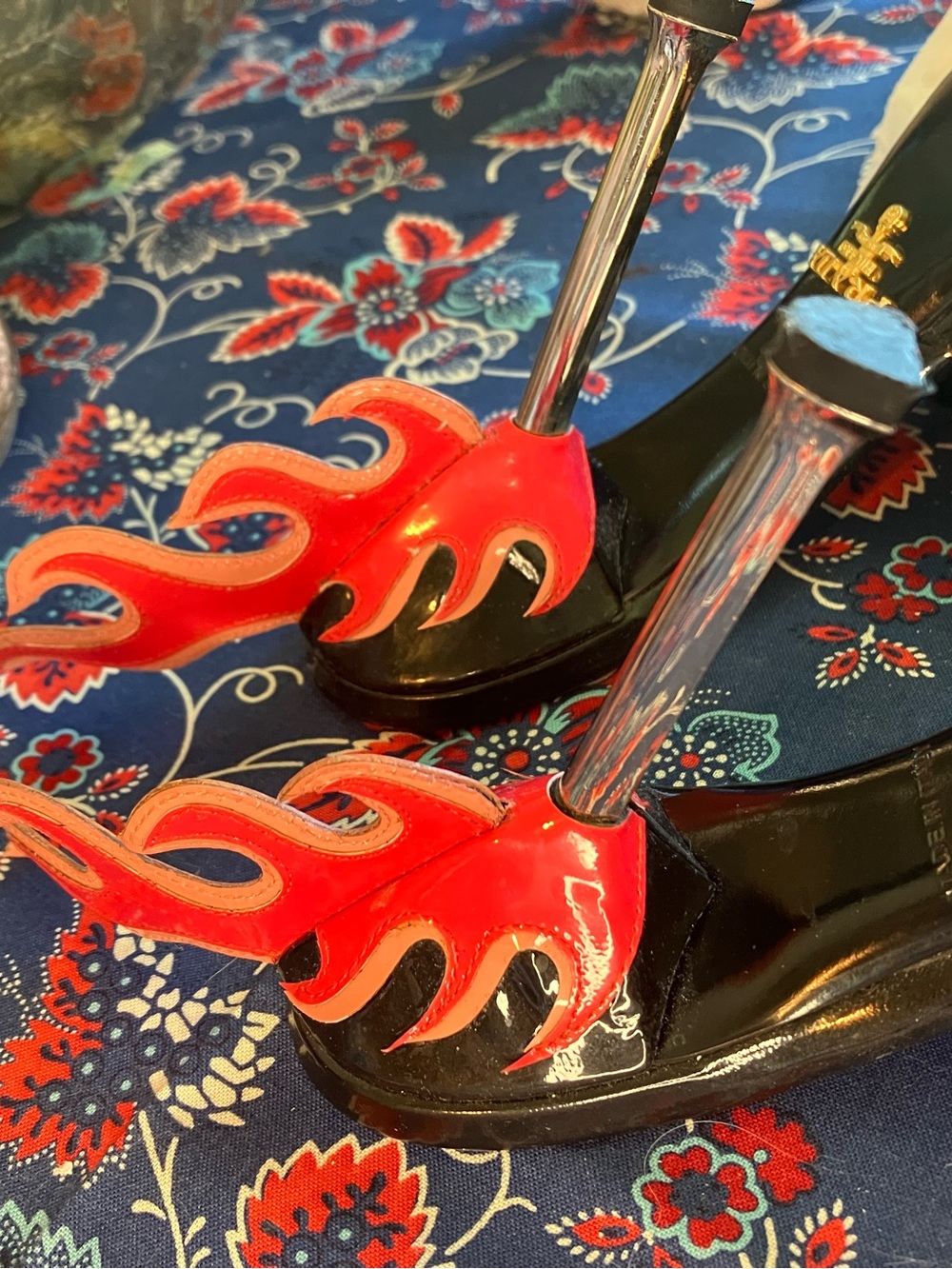 Prada Hot Pink Hot Rod Flame Heels 37 SS 2012 - Picture 10 of 15